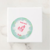 ガールズキュートピンク&グリーンアクソロトル1st誕生日パーティー フェイバータグ (インサイチュ)