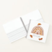 ガールズキュートボホレインボーキッズ名前をカスタムする ノートブック (内部)