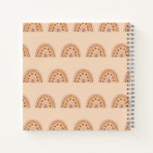 ガールズキュートボホレインボーキッズ名前をカスタムする ノートブック (裏面)