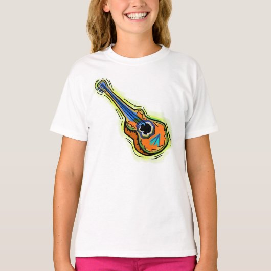 ガールズギターシャツ Tシャツ (正面)