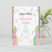 ガールズギター誕生日パーティー 招待状 (スタンド正面)