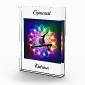 ガールズギムナストバランスビームパーソナライズされた フォトブロック (右)