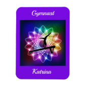 ガールズギムナストバランスビームパーソナライズされた マグネット (縦)