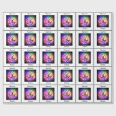 ガールズギムナストバランスビームパーソナライズされた ラッピングペーパー (フラット)