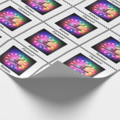 ガールズギムナストバランスビームパーソナライズされた ラッピングペーパー (角)