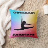 ガールズギムナストフロアビームヴォールトバーレインボー クッション (ブランケット)