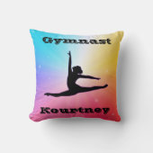 ガールズギムナストフロアビームヴォールトバーレインボー クッション (正面)