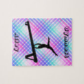 ガールズギムナスト体操バランスビームパステル ジグソーパズル (横)