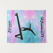 ガールズギムナスト体操バランスビーム タペストリー (正面(横))