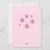 ガールズクリスマス誕生日招待状メリーリトル シーズンカード (裏面)