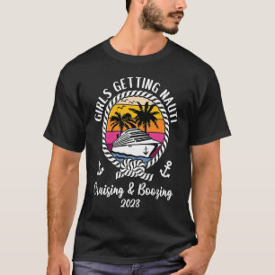 ガールズクルーズ2023女の子がナウティを得るクルージングと Tシャツ