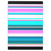 ガールズクロスカントリーランニングズのストライプ クリップボード (裏面)