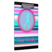 ガールズクロスカントリーランニングズのストライプ クリップボード (右)