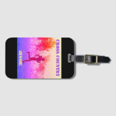 ガールズクロスカントリーランニングズレインボー ラゲッジタグ (正面横)