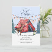 ガールズグランプキャンピングバースデーパーティー招待 招待状 (スタンド正面)