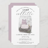 ガールズグランプバースデーパーティコージー 招待状 (正面/裏面)