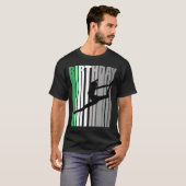 ガールズグリーンダンス誕生日カラフルディストレエレガントー Tシャツ (正面フル)