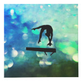 ガールズグリーン体操キューブのカスタマイズ可能な装飾 フォトキューブ (正面)