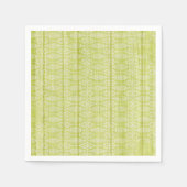 ガールズグリーン素朴ウッドコテージシックティーパーティー スタンダードカクテルナプキン (正面)