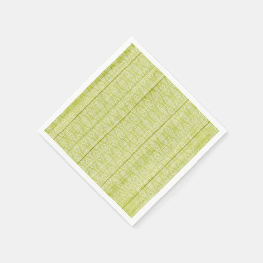 ガールズグリーン素朴ウッドコテージシックティーパーティー スタンダードカクテルナプキン (角)