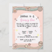 ガールズグルービーワン誕生日招待状 招待状 (正面)