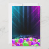 ガールズグロートランポリンパークパーティの招待状 招待状 (裏面)