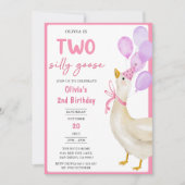 ガールズグ間抜けース2nd誕生日パーティの招待状 招待状 (正面)