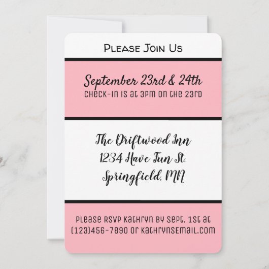 ガールズゲタウェイ 招待状 (裏面)