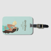ガールズゲパーソナライズされたイトウェイハワイアン ラゲッジタグ (正面横)