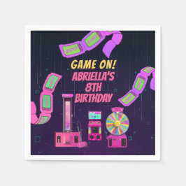 ガールズゲーム&アーケード誕生日 スタンダードカクテルナプキン