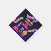 ガールズゲーム&アーケード誕生日 スタンダードカクテルナプキン (角)