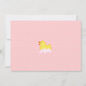 ガールズゴムダッキー(アヒルちゃん)バースデーパーティ招待状 招待状 (裏面)