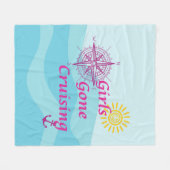 ガールズゴークルージング フリースブランケット (正面(横))