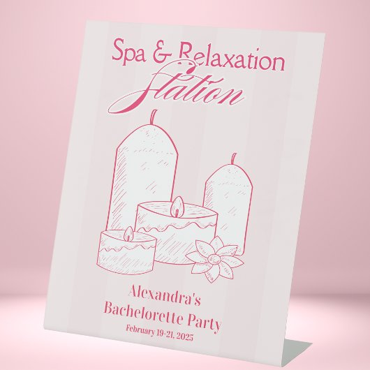 ガールズゴーミラルバチェロレッテスパ駅 台座サイン