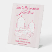 ガールズゴーミラルバチェロレッテスパ駅 台座サイン (正面)