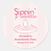 ガールズゴーン マイルド ブライズメイド パーティー計画 ラウンドステッカー ラウンドシール (正面)