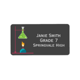 ガールズサイエンスかわいい名前の本ラベル ラベル