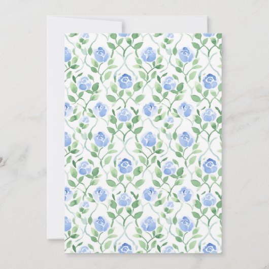 ガールズサドルアップ名門私立校風のポニーホーストイレ誕生日 招待状 (裏面)