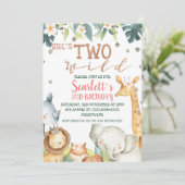 ガールズサファリザズトゥワイルド誕生日 招待状 (スタンド正面)