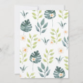 ガールズサファリザズトゥワイルド誕生日 招待状 (裏面)