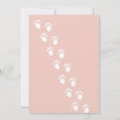 ガールズサファリジャングル誕生日 招待状 (裏面)