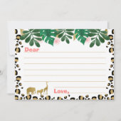 ガールズサファリワイルドワンタイムカプセルカード 招待状 (正面)