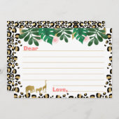 ガールズサファリワイルドワンタイムカプセルカード 招待状 (正面/裏面)