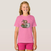 ガールズサファリ動物 Tシャツ (正面フル)