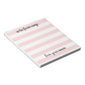 ガールズサマーパーソナライズされたキャンプのメモ帳 ノートパッド (アングル)