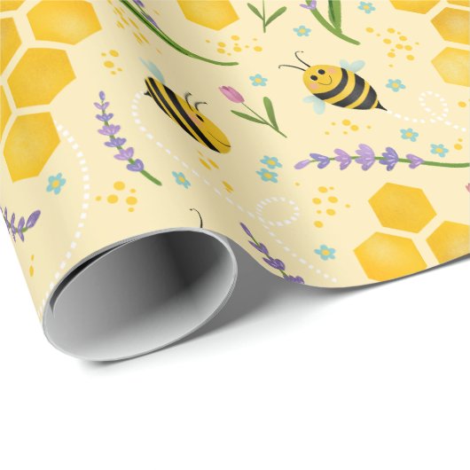 ガールズサマーフローラビー子供の誕生日 ラッピングペーパー (ロールコーナー)