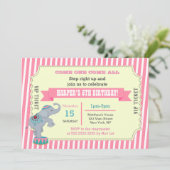 ガールズサーカスカーニバルチケット誕生日招待状 招待状 (スタンド正面)