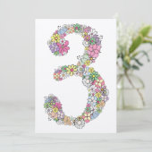 ガールズサードバースデーカスタムパーティー招待状招待状 招待状 (スタンド正面)