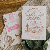 ガールズサードロデオ誕生日招待状 招待状