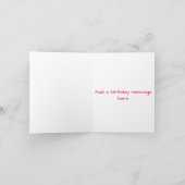 ガールズサード誕生日カード – Fairy Wishes カード (内部)